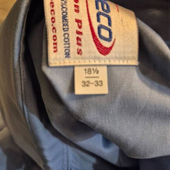 Elbeco Men's Paragon Plus Long Sleeve Shirt, Blue, poly/cotton - P878 NEW - Picture 10 of 13